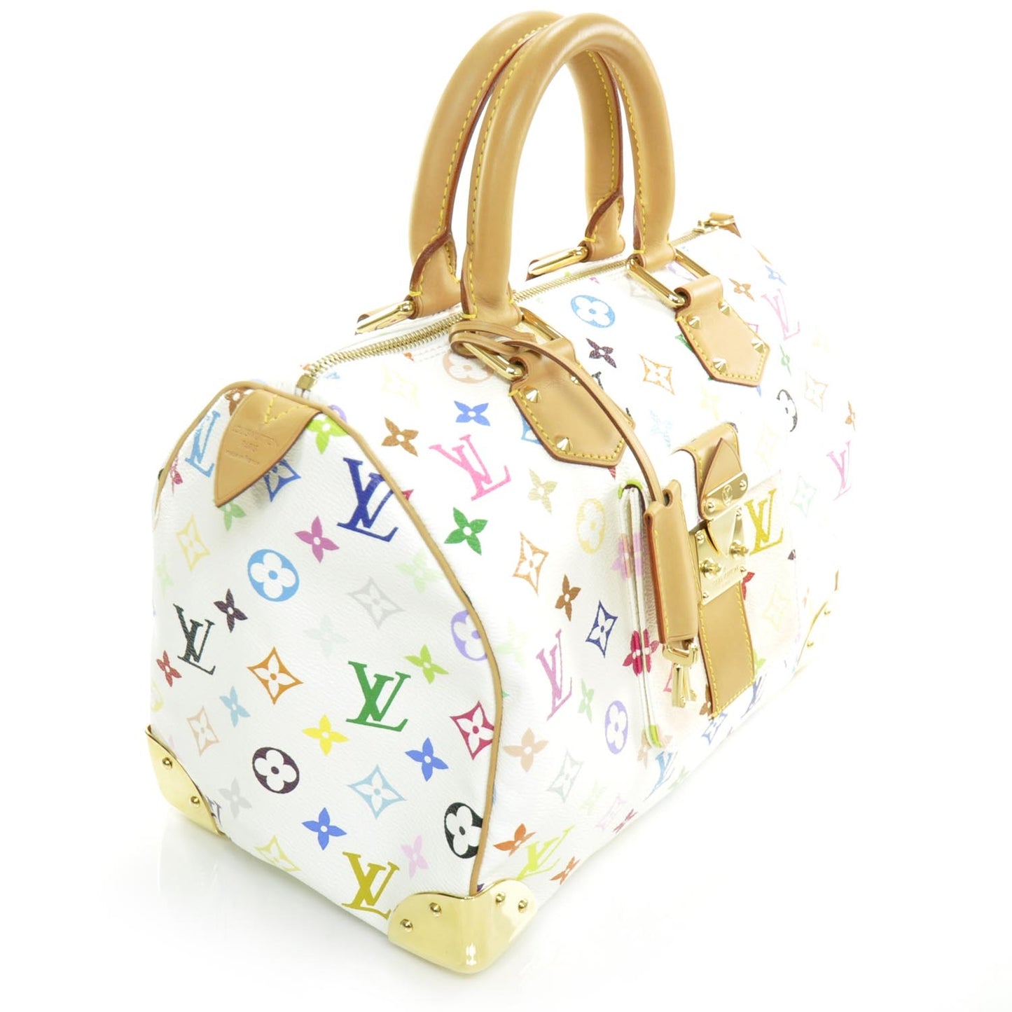Monogram Multicolor Speedy 30 White