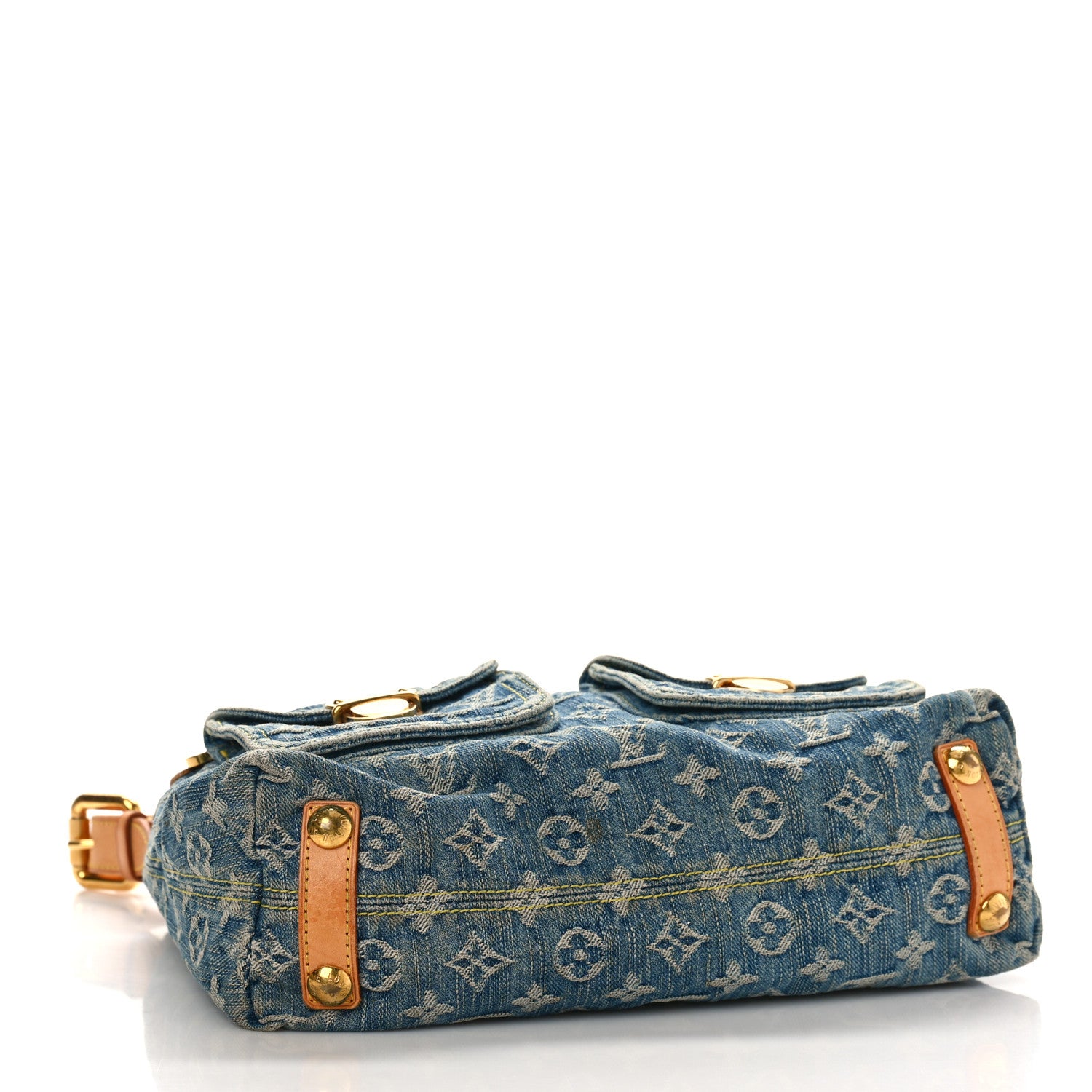 Louis Vuitton Monogram Denim Baggy PM Blue 4 of 9