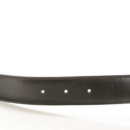 Hermes Box Togo 32mm H Belt 80 Black Chocolate 5 of 8