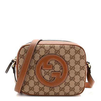 Gucci GG Supreme Calfskin Mini Blondie Bag Beige Ebony Sundial 1 of 11