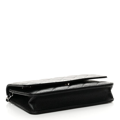 Chanel Caviar Quilted Wallet on Chain WOC Black 4 of 11