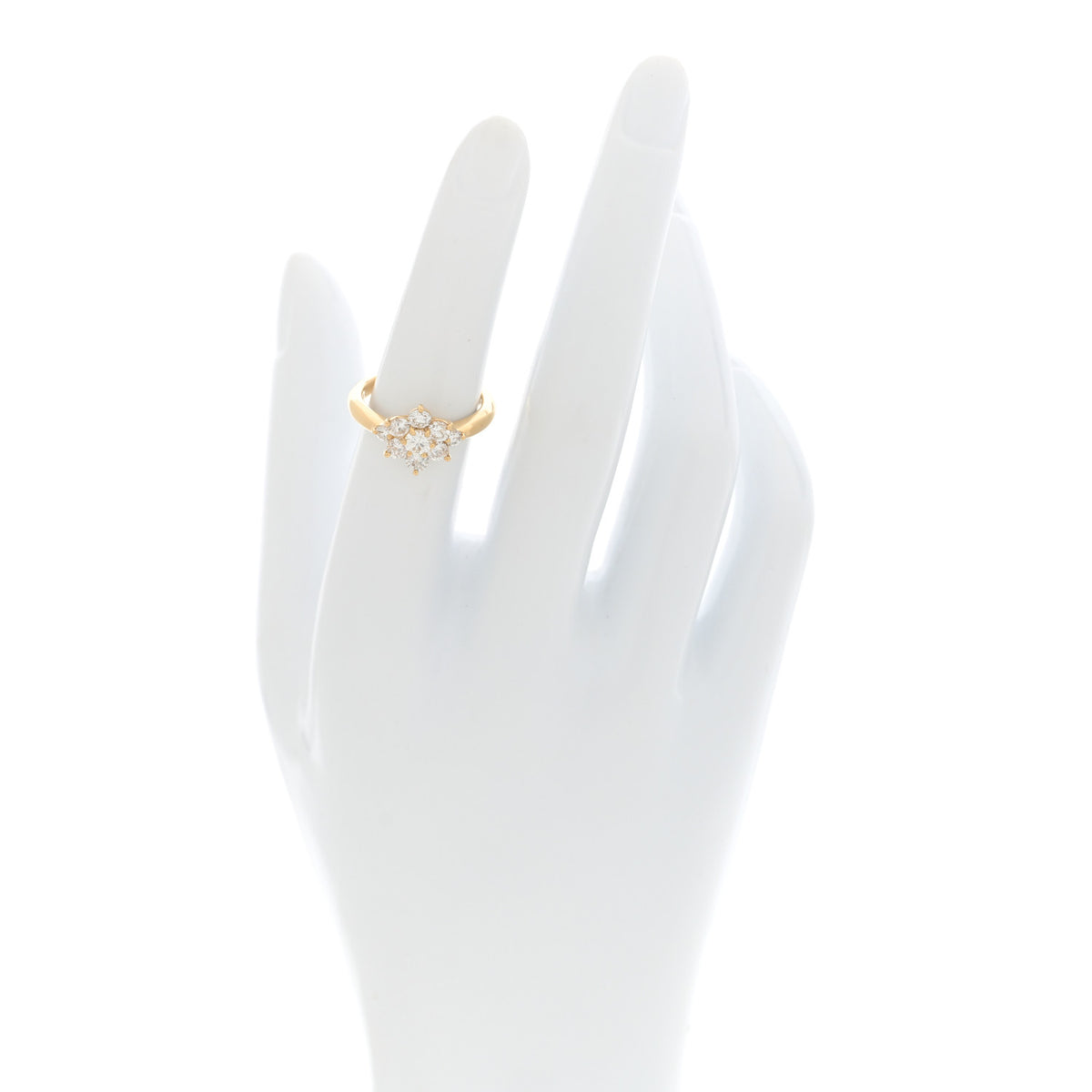 Parker & West by FASHIONPHILE 18K Yellow Gold Diamond 1.00ctw Flower Ring 51 5.75 2 of 10