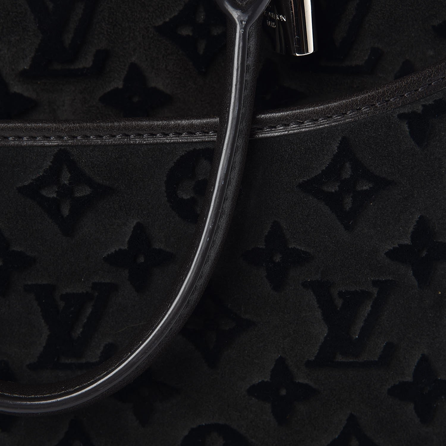Louis Vuitton Monogram Suede Tuffetage Deauville Cube Gris 7 of 13