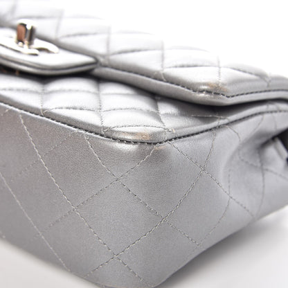 Chanel Metallic Lambskin Quilted Mini Rectangular Flap Silver 11 of 13
