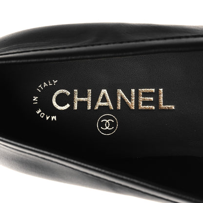 Chanel Lambskin Enamel CC Moccasin Loafers 40.5 Black 9 of 10