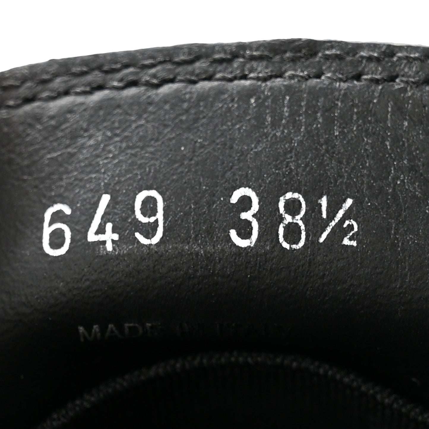 Spazzolato Rois Metal Triangle Logo Monolith 55mm Loafers 38.5 Black