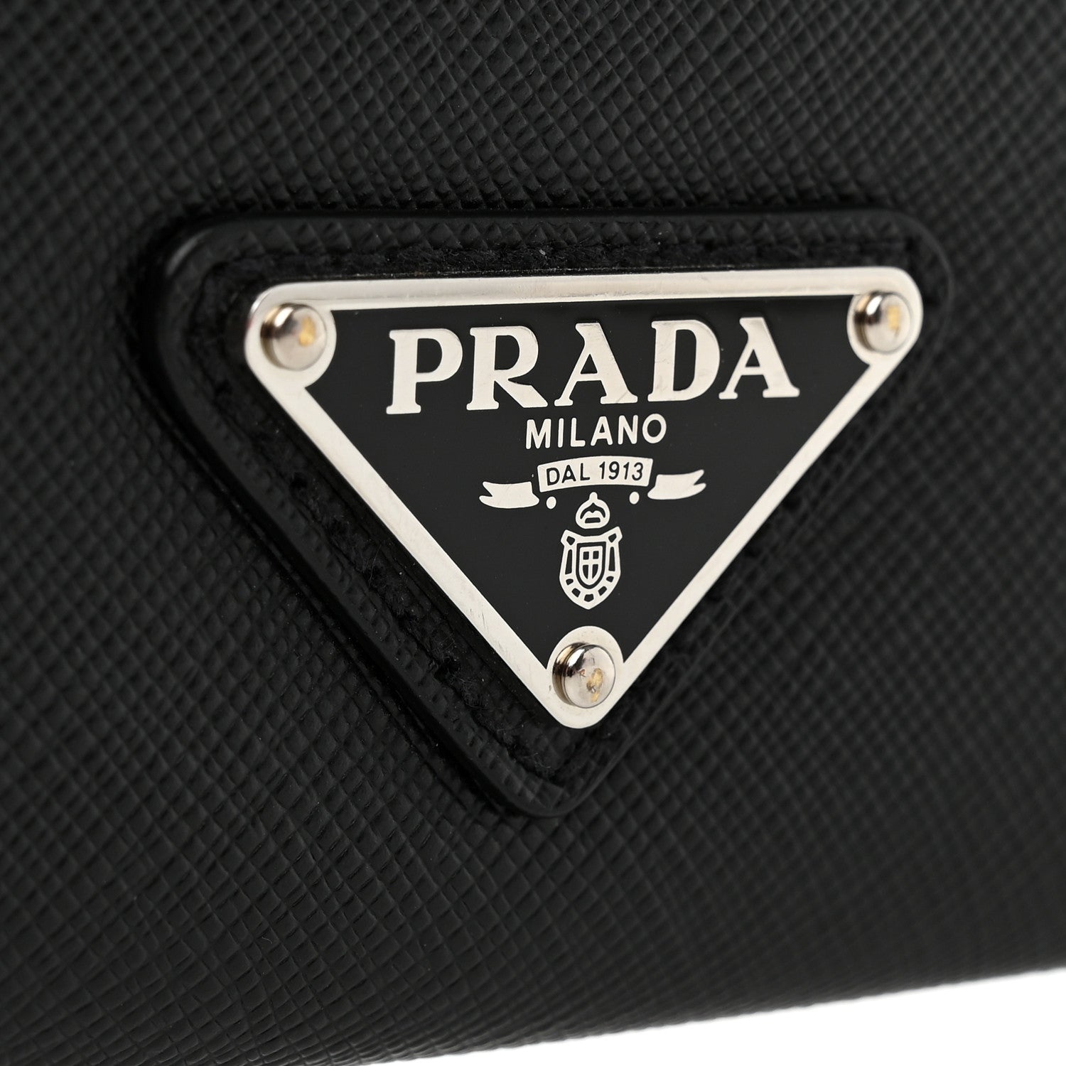 Prada Saffiano Patch Portfolio Case Black 8 of 8