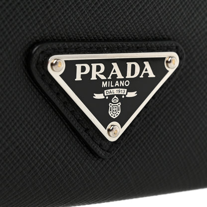Prada Saffiano Patch Portfolio Case Black 8 of 8