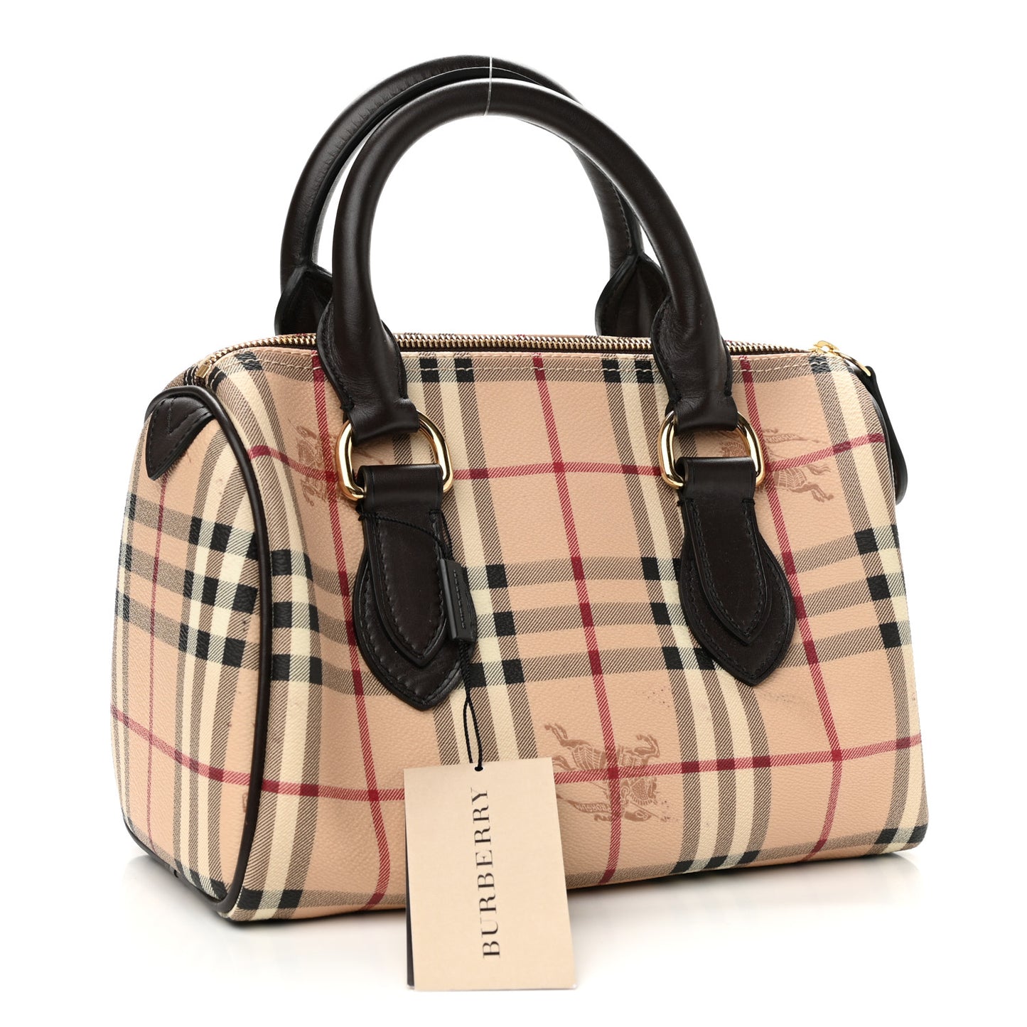 Haymarket Check Small Chester Bowling Bag Chocolate
