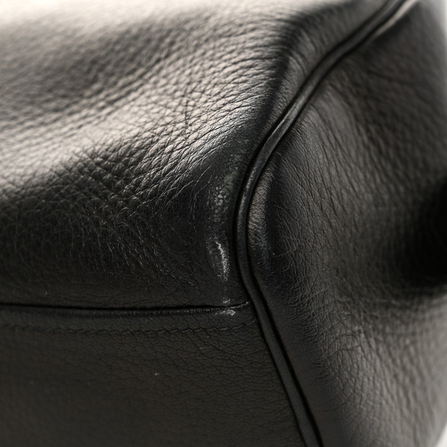 Prada Cervo Deerskin Tote Black 14 of 14