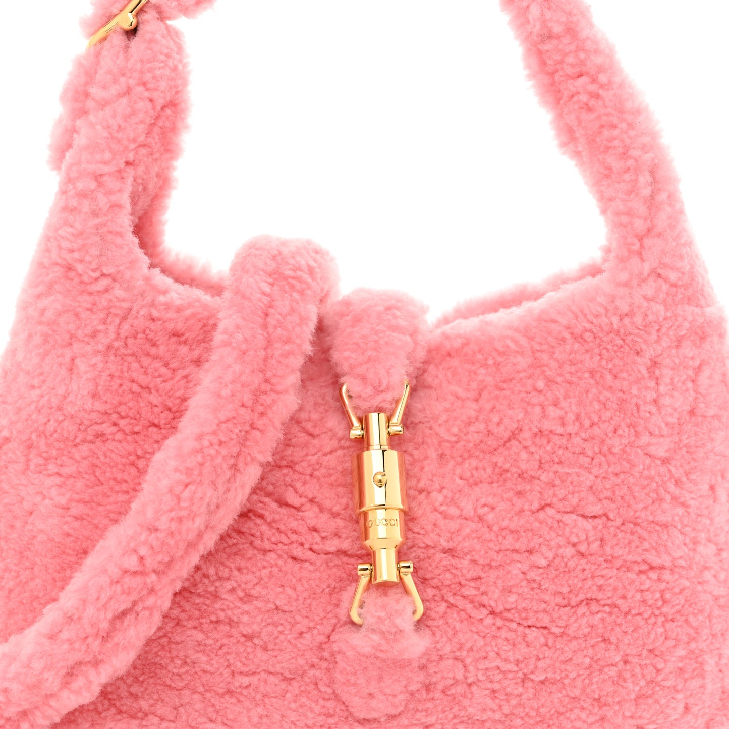 Shearling Small Jackie 1961 Shoulder Bag Lotus Pink