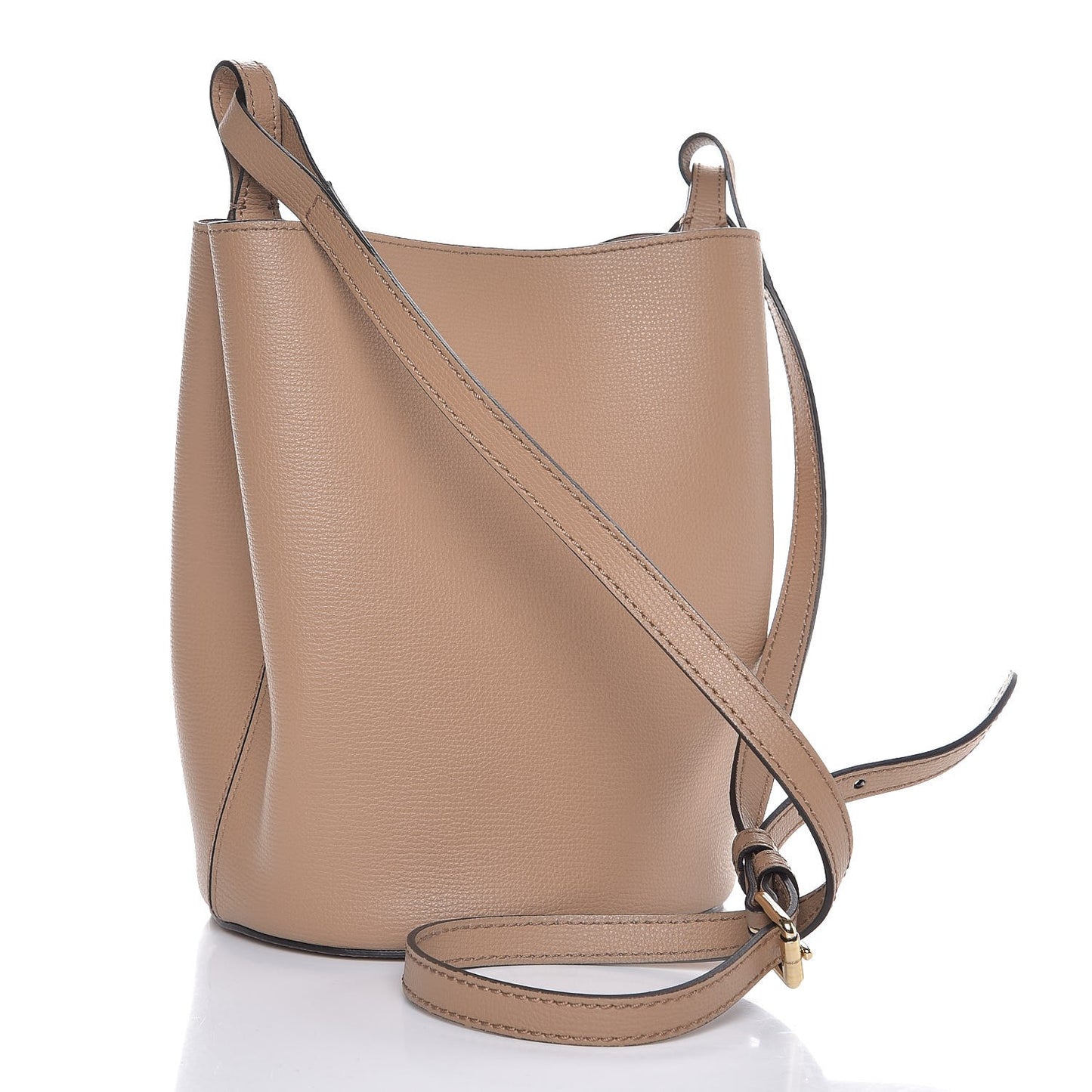 Calfskin Small Lorne Bucket Crossbody Natural