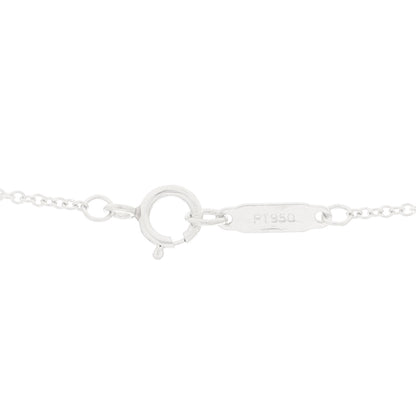 Tiffany Platinum Diamond Small Open Circle Pendant Necklace 4 of 6