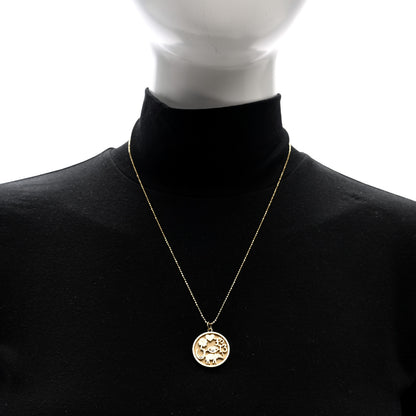 Jennifer Meyer 18K Yellow Gold Diamond Good Luck Pendant Necklace 2 of 5