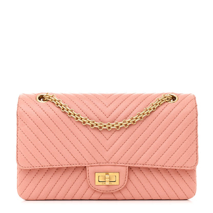 Chanel Sheepskin Chevron Quilted 2.55 Reissue 225 Flap Light Pink 1 of 11