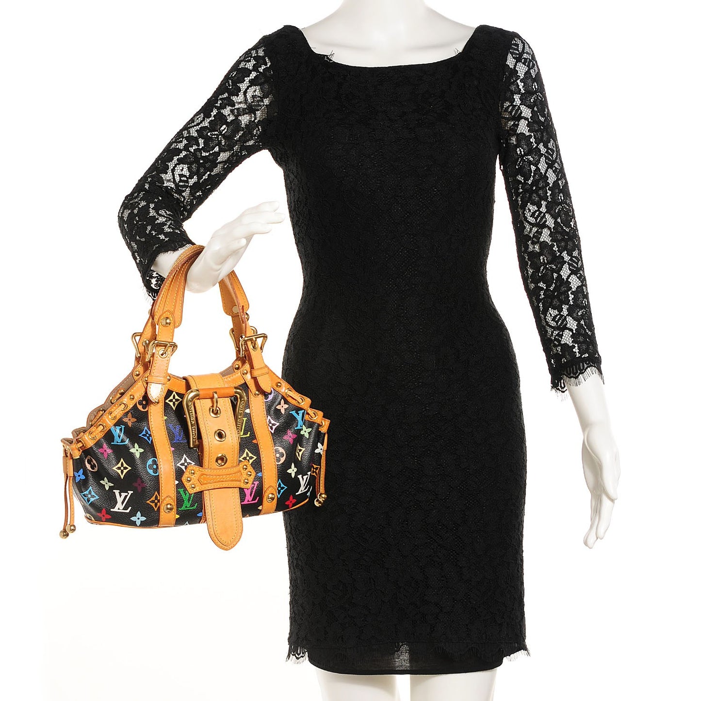 Monogram Multicolor Theda GM Black