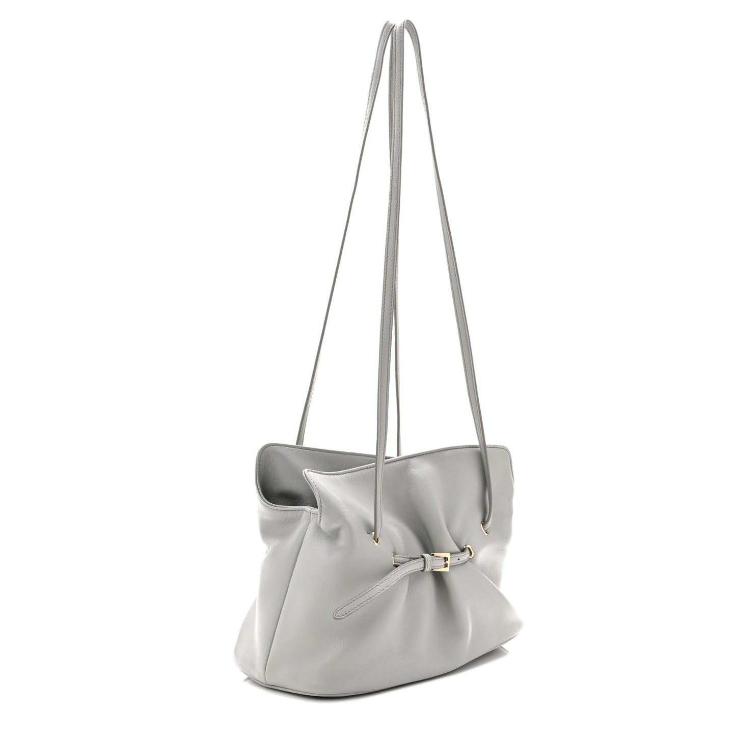 Nappa Small Dada Shoulder Bag Granite Gray