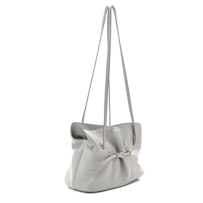 Prada Nappa Small Dada Shoulder Bag Granite Gray 3 of 9