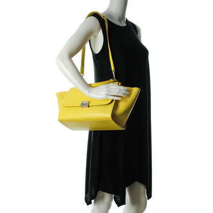 Celine Liege Calfskin Small Trapeze Fluo Yellow 2 of 7