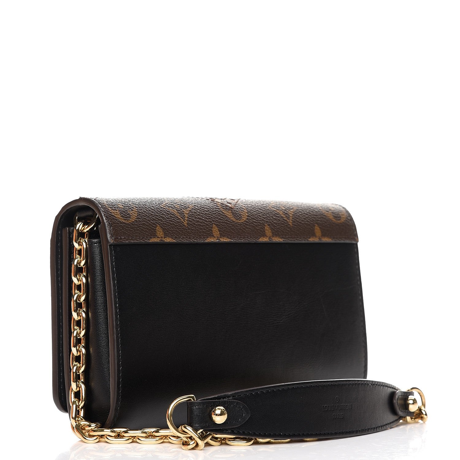 Louis Vuitton Veau Satin Monogram Twist Chain Wallet 3 of 8