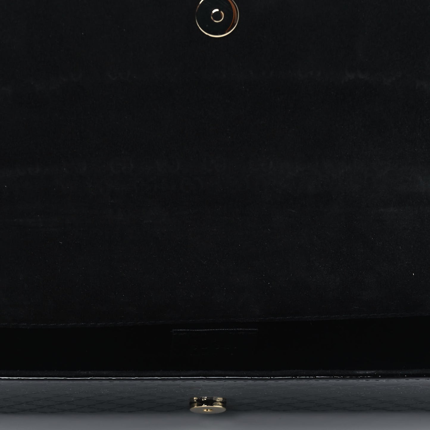 Patent Microguccissima Small Broadway Clutch Black