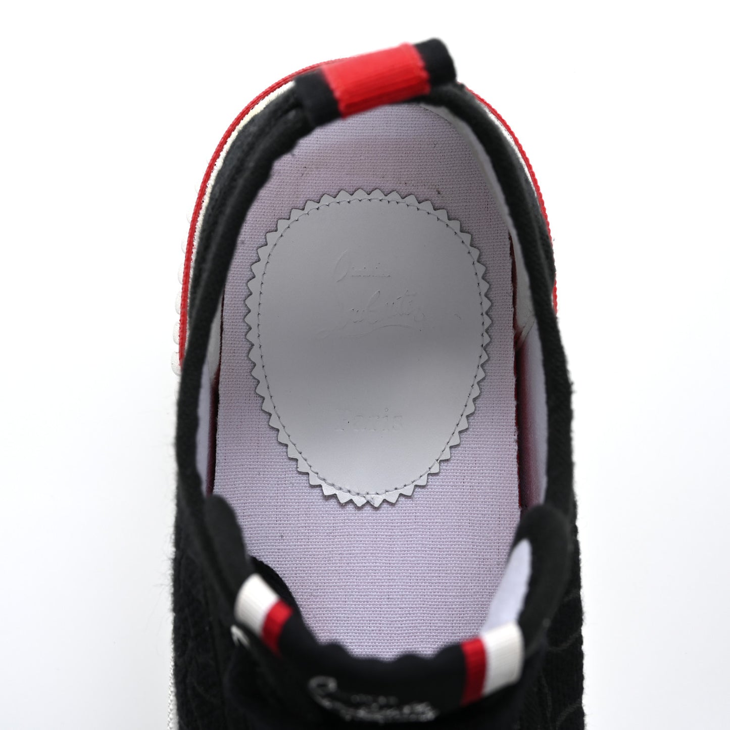 Canvas Pedro Womens Flat Sneakers 37 Black Red