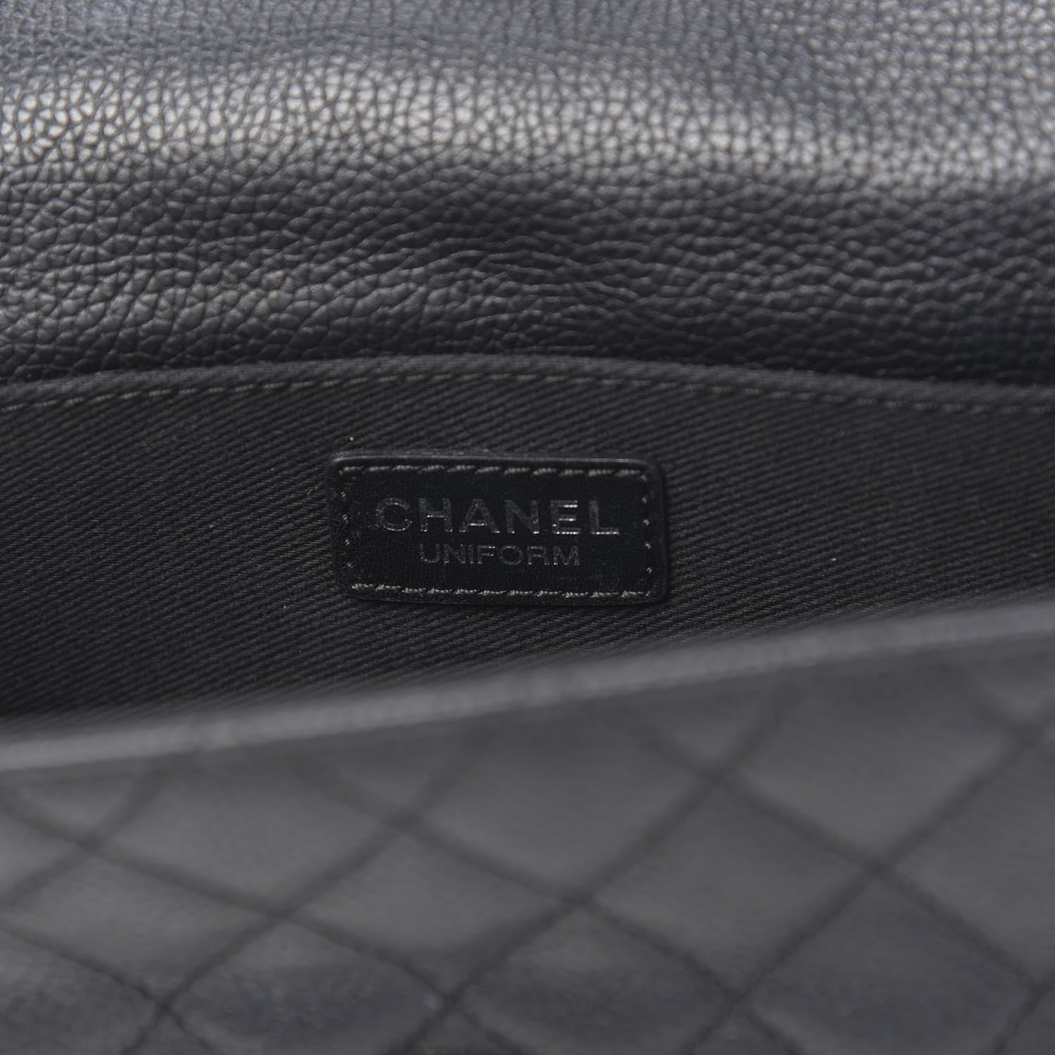 Chanel Grained Calfskin Quilted 2.55 Reissue Flap Belt Bag Clutch Black 7 of 13