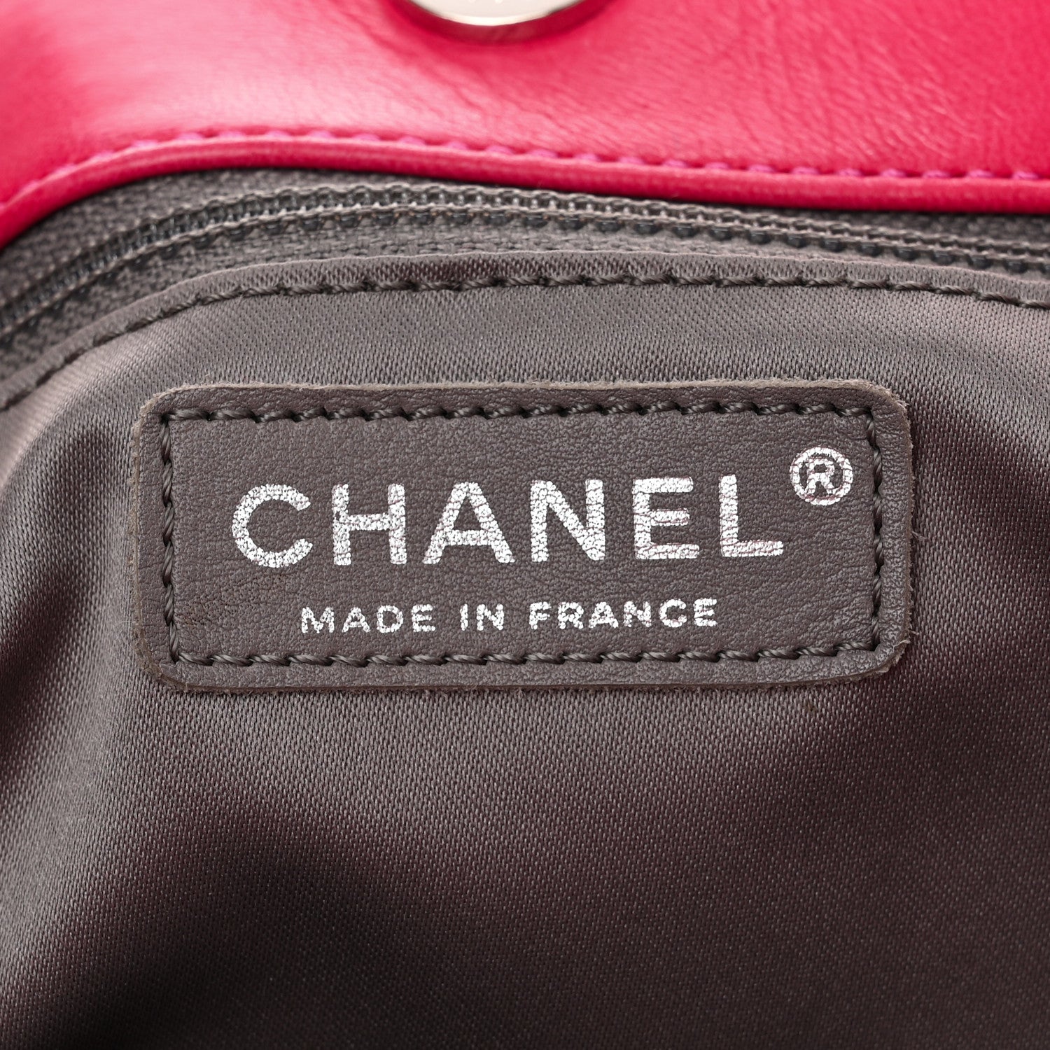 Chanel Vinyl Quilted Funny Tweed Tote Fuchsia 6 of 11