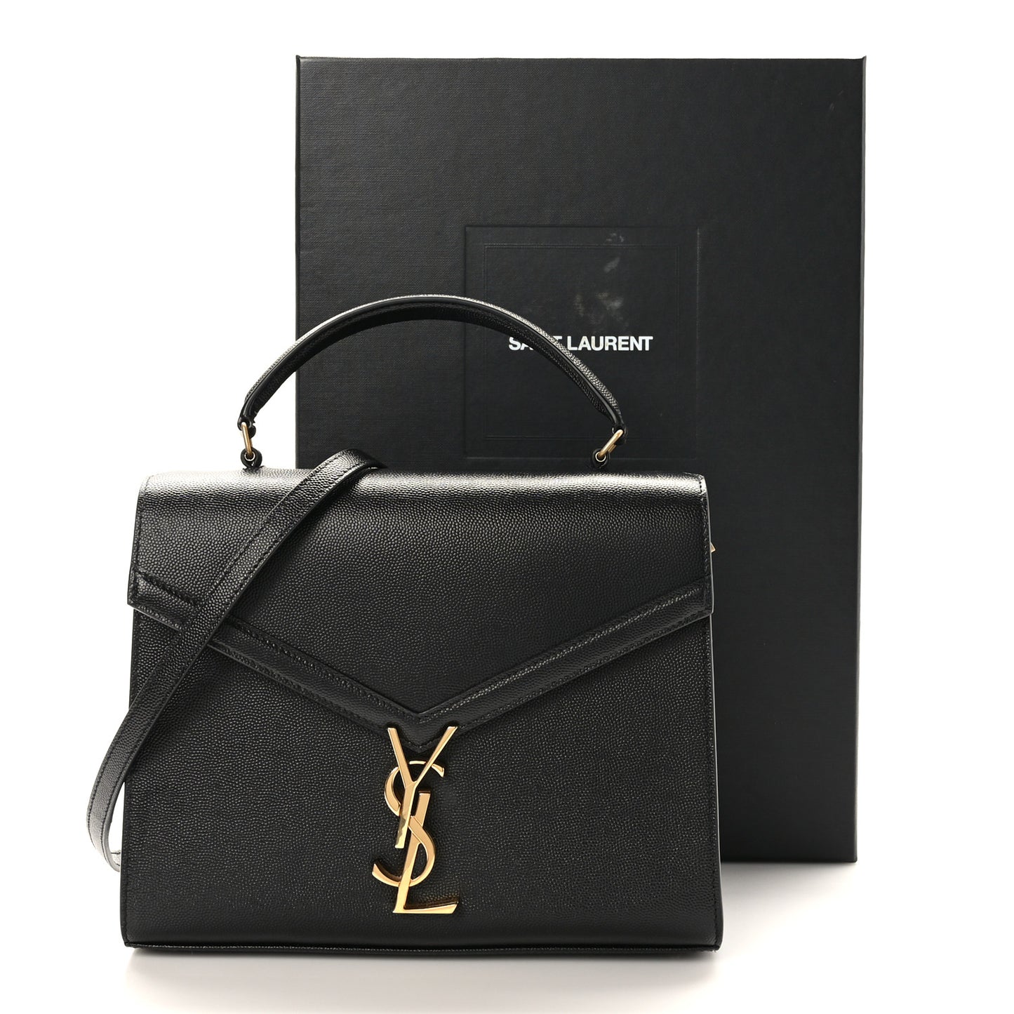Grain de Poudre Medium Classic Monogram Cassandra Top Handle Black