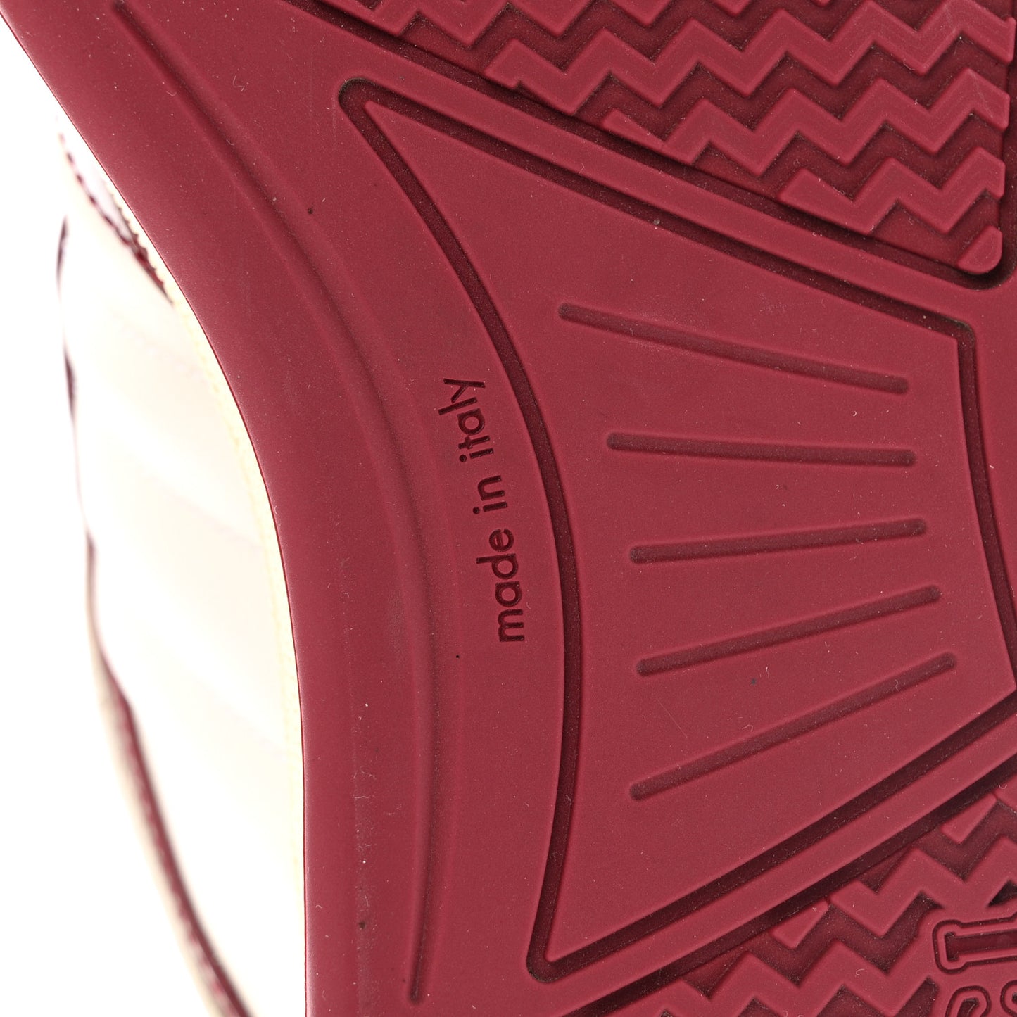 Calfskin Suede Womens Re-Web Sneakers  38 White Red
