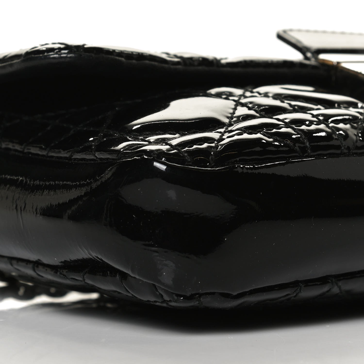 Christian Dior Patent Cannage New Lock Pouch Black 7 of 10
