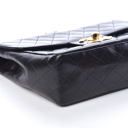 Chanel Lambskin Quilted Jumbo Single Flap Black 10 of 12