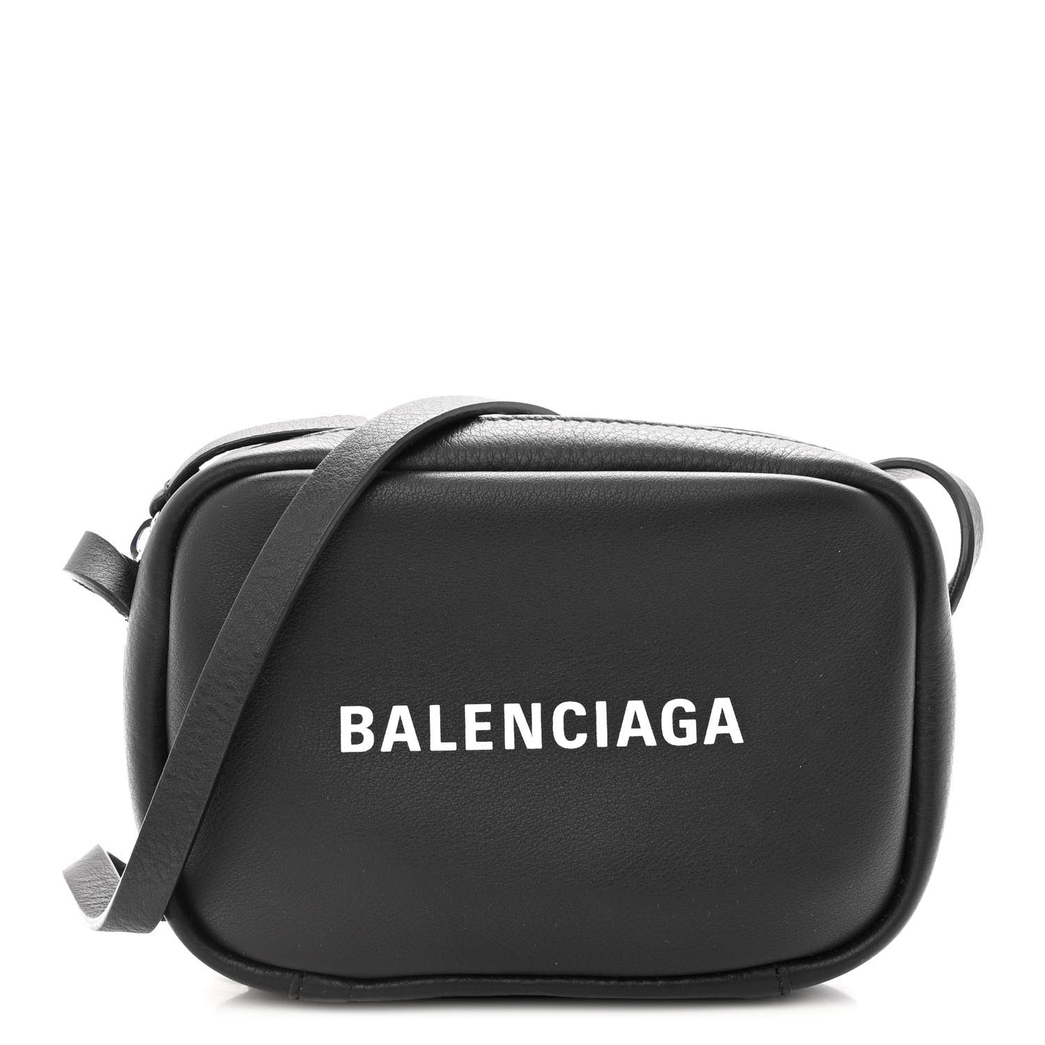 Balenciaga Calfskin Logo XS Everyday Camera Bag Black 1 of 9