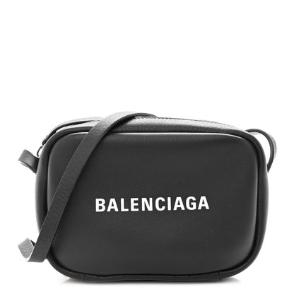 Balenciaga Calfskin Logo XS Everyday Camera Bag Black 1 of 9