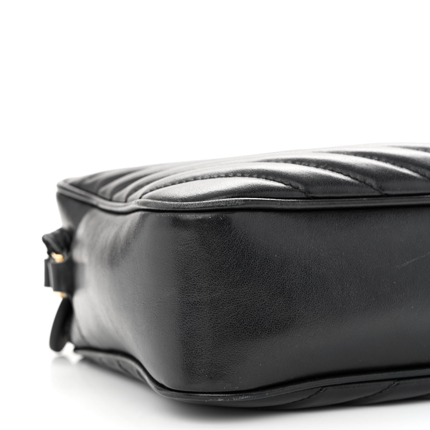 Saint Laurent Calfskin Matelasse Monogram Lou Camera Bag Black 9 of 15