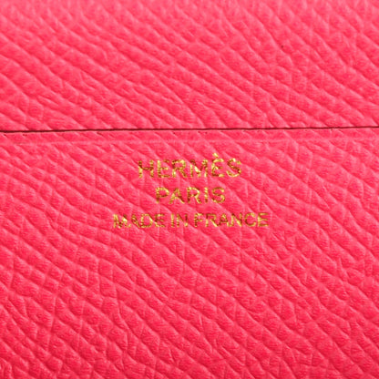 Hermes Epsom Bearn Gusset Wallet Rose Azalee 6 of 9