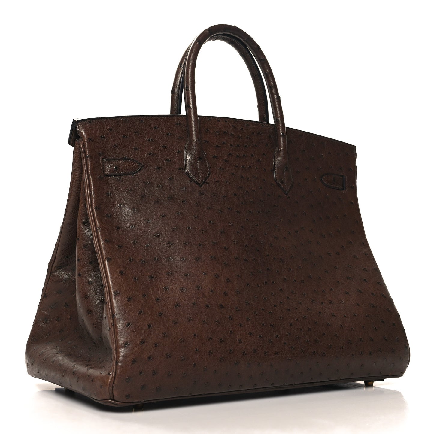 Ostrich Birkin 40 Noisette