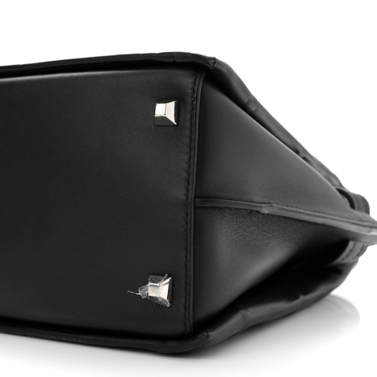 Calfskin Embossed Park Avenue Medium Neo Milla Tote Black