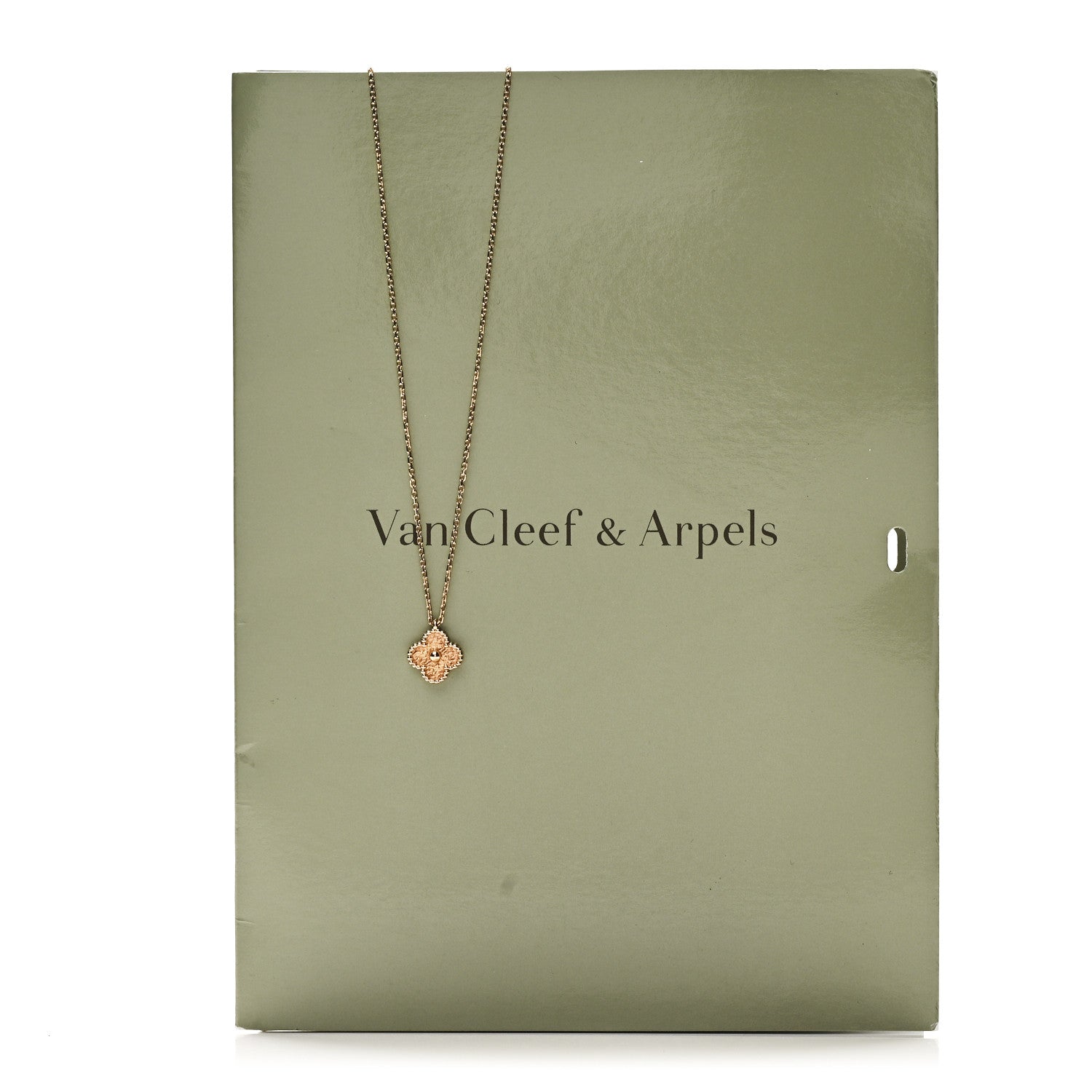 Van Cleef & Arpels 18K Rose Gold Sweet Alhambra Pendant Necklace 6 of 6