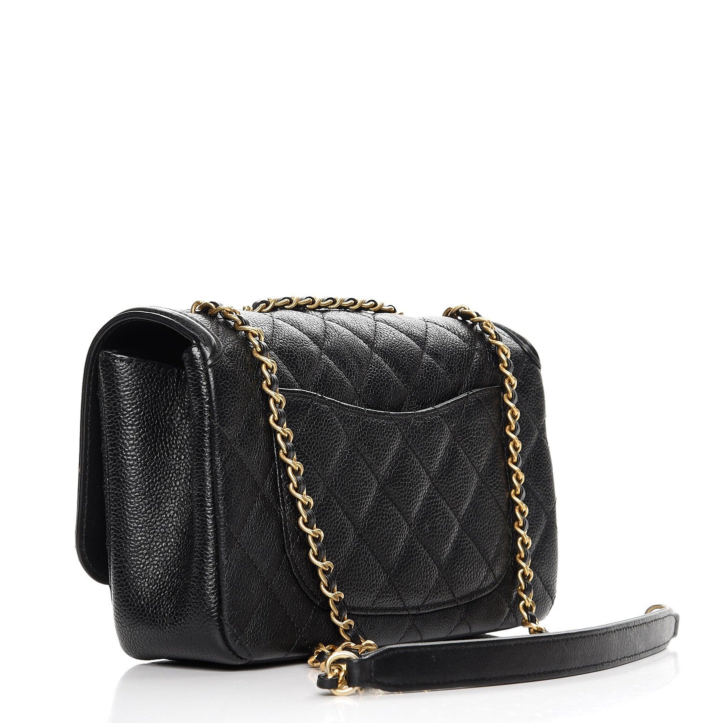 Caviar Quilted Small CC Filigree Flap Black