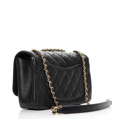Chanel Caviar Quilted Small CC Filigree Flap Black 3 of 9
