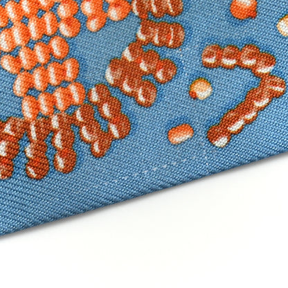 Hermes Silk Kelly En Perles Twilly Bleu Azur Orange 4 of 4
