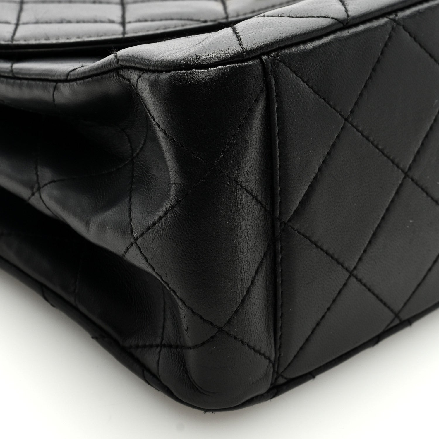 Chanel Lambskin Quilted CC Flap Shoulder Bag Black 7 of 8