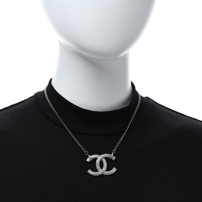 Chanel Ruthenium Crystal CC Chain Necklace 2 of 4