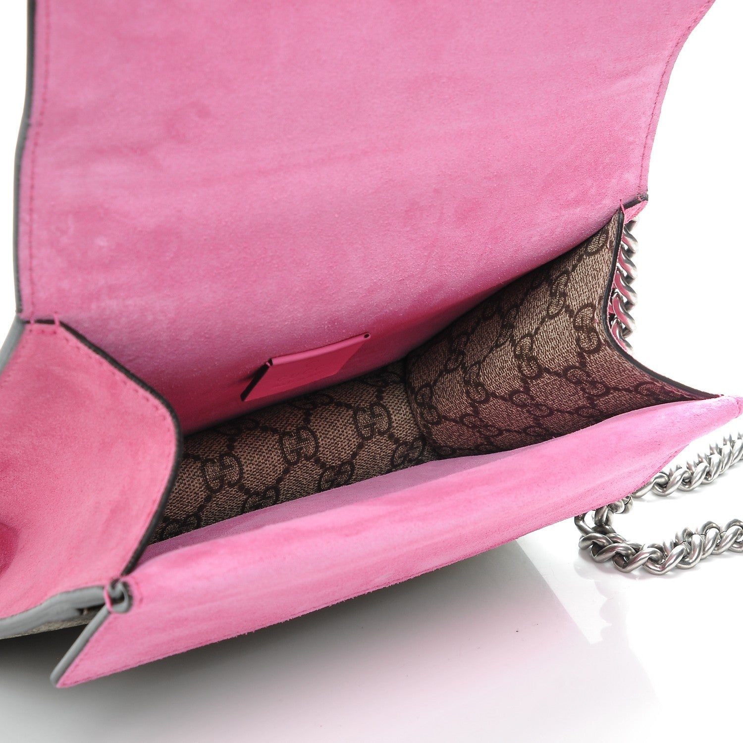 Gucci GG Supreme Monogram Mini Dionysus Shoulder Bag Pink 5 of 6