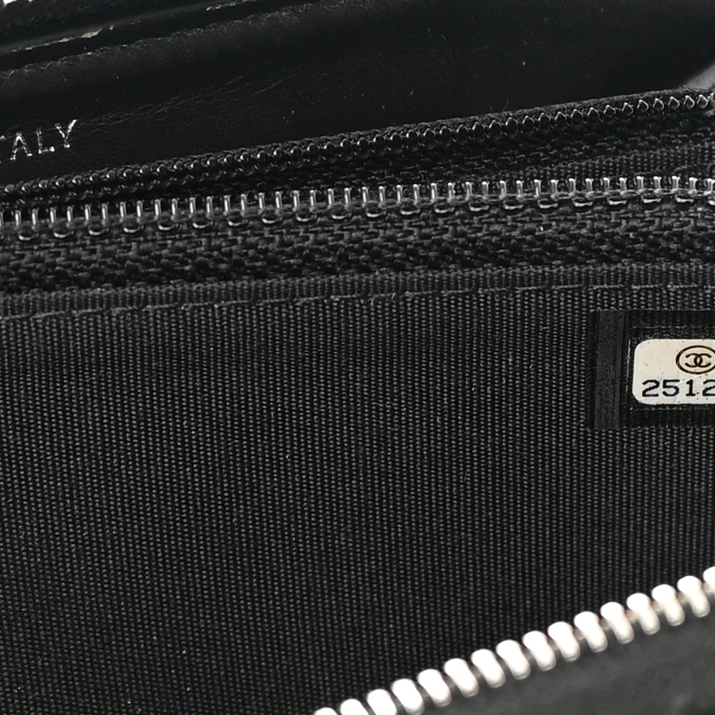 Lambskin Camellia Studded Medium Gusset Zip Around Wallet Black