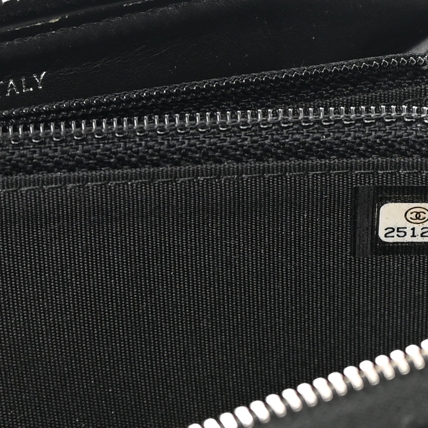 Chanel Lambskin Camellia Studded Medium Gusset Zip Around Wallet Black 8 of 12