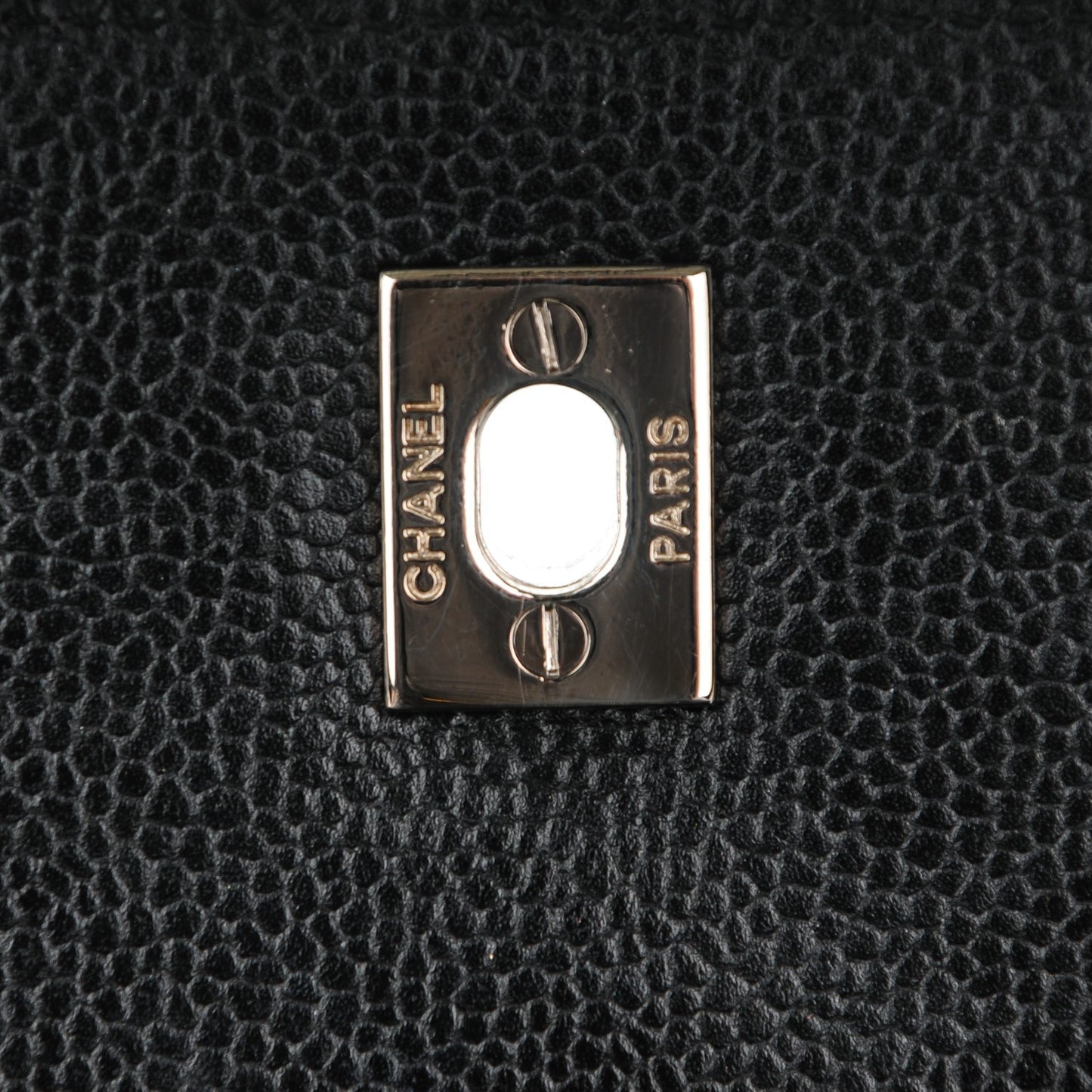Caviar Quilted Jumbo Kelly Flap Black