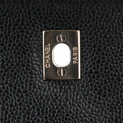 Chanel Caviar Quilted Jumbo Kelly Flap Black 6 of 11
