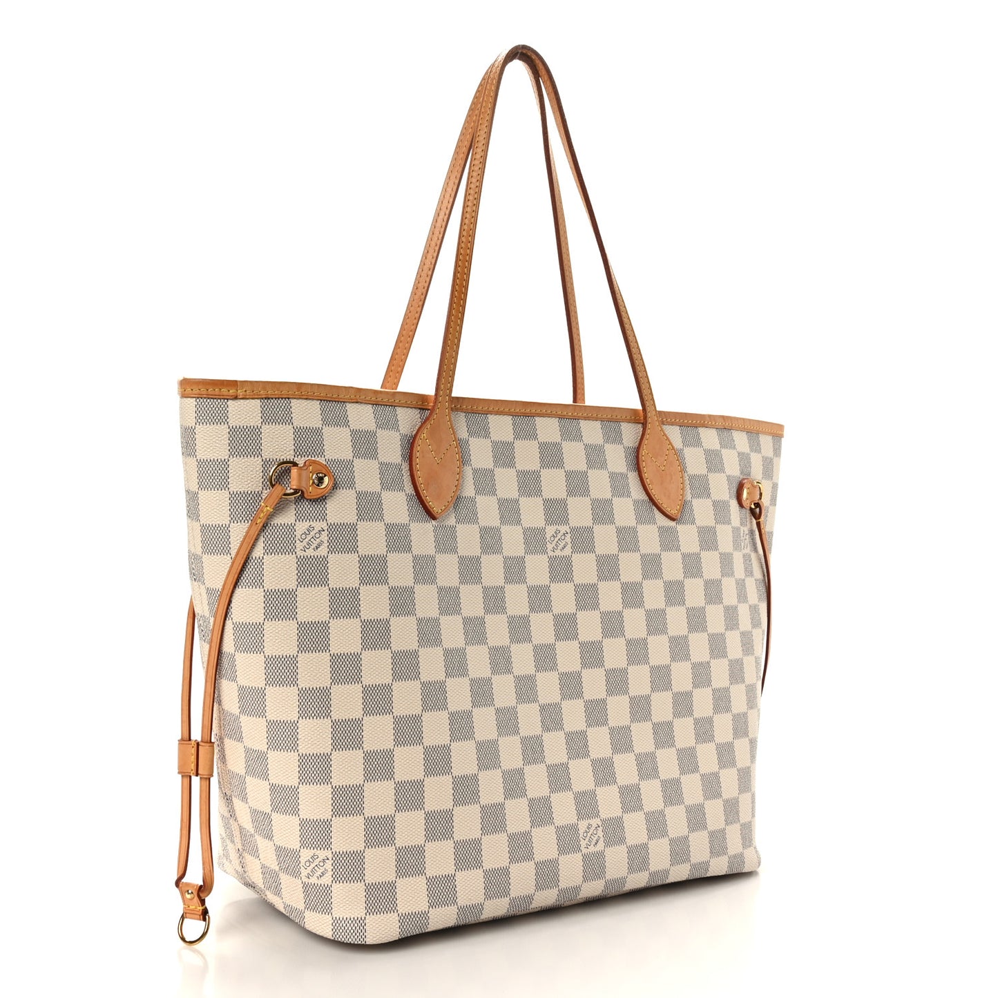 Damier Azur Neo Neverfull MM Rose Ballerine